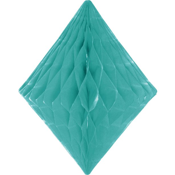 Mint Green Honeycomb Diamond Decoration - 30cm – product image 1