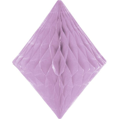 Lilac Honeycomb Diamond Decoration - 30cm
