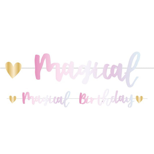 Fairy Princess 'Magical Birthday' Letter Banner - 1.8m