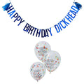 Happy Birthday Dickhead Banner & Balloons Pack – product image 1
