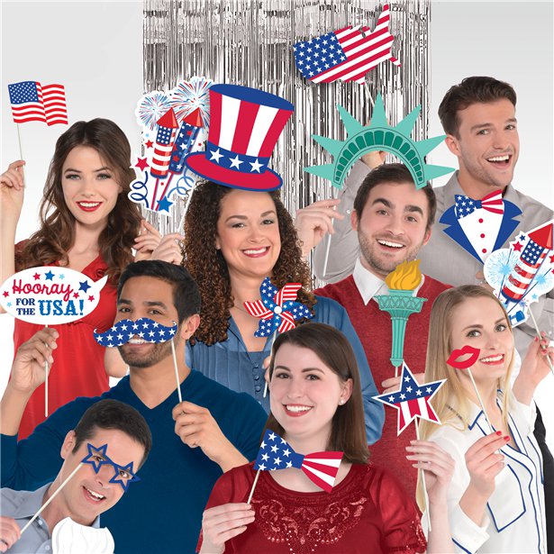 USA Photo Booth Props (Flying Colours) (21pk) – product image 1