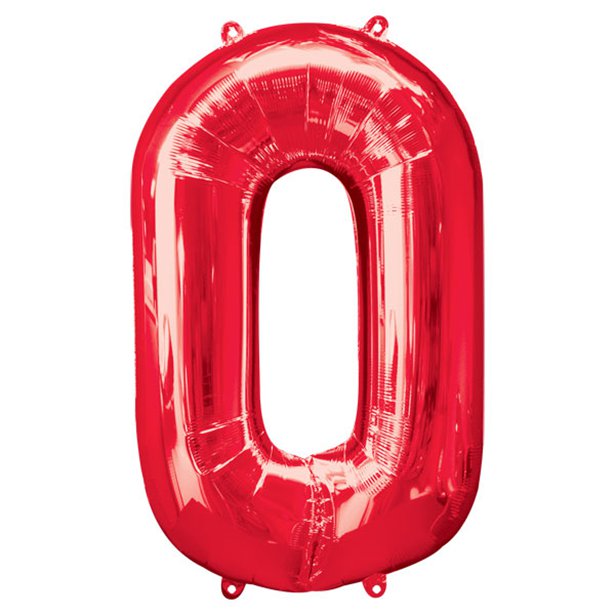 Red Foil Number Balloons - 34" – product image 2