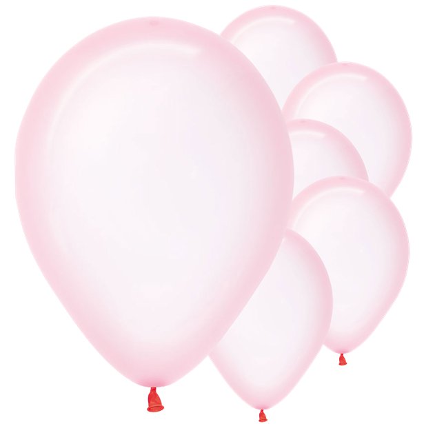 Pastel Pink Crystal Balloons - 12" Latex (50pk) – product image 1