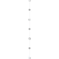 Silver Glitter Paper Circles Balloon Tail - 1.8m – product image 1