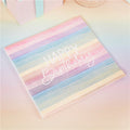 Eco Pastel Rainbow Happy Birthday Paper Napkins - 33cm (16pk) – product image 1