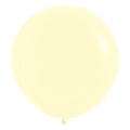Pastel Matte Yellow Balloons - 24" Latex (3pk)