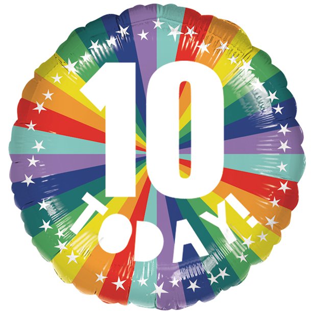 10 Today Foil Balloon - 18"