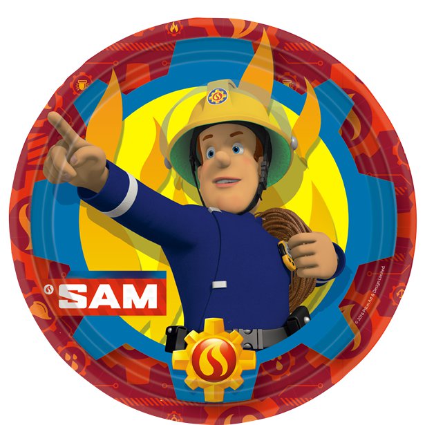 Fireman Sam Paper Plates - 23cm (8pk)