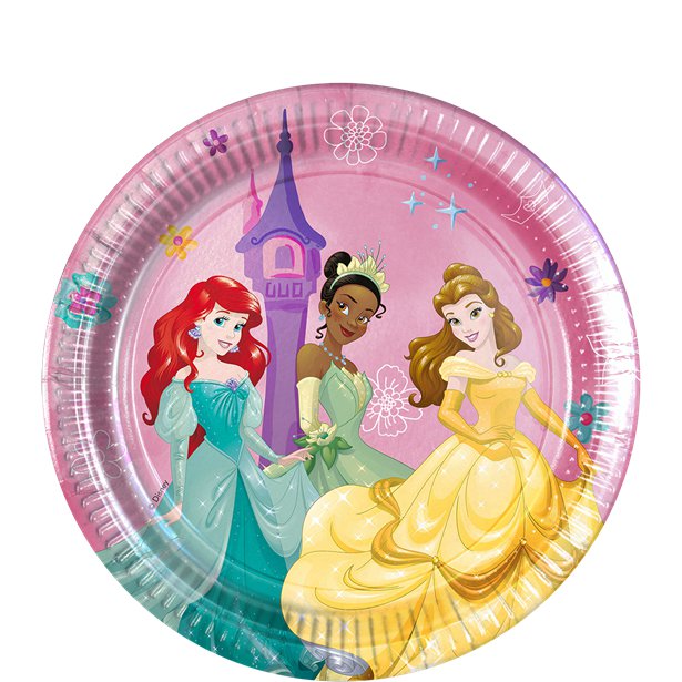 Disney Princess Live Your Story Paper Plates - 20cm (8pk)