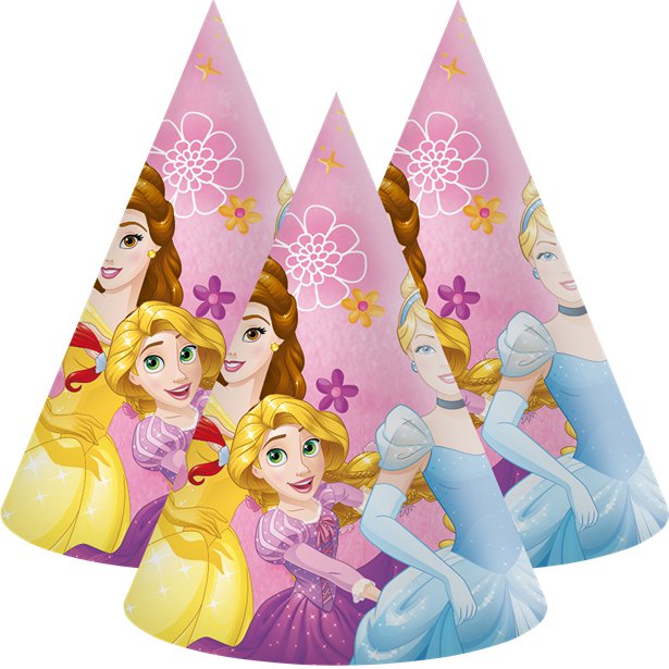 Disney Princess Live Your Story Party Hats (6pk)
