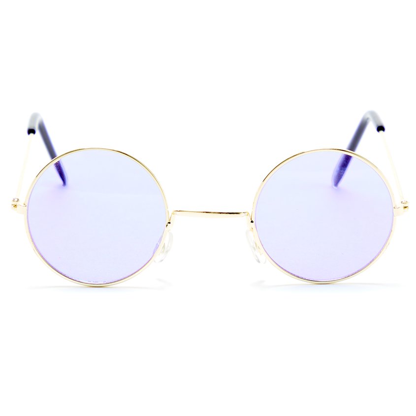 Round Purple Glasses