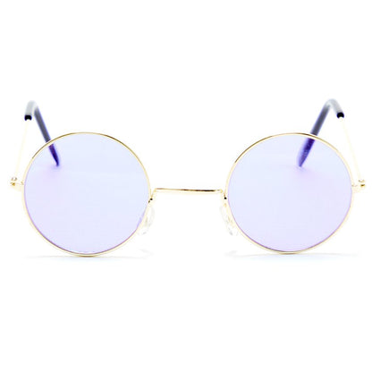 Round Purple Glasses