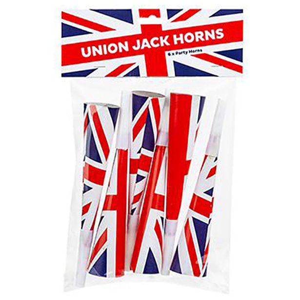 Union Jack Party Horns (6pk)