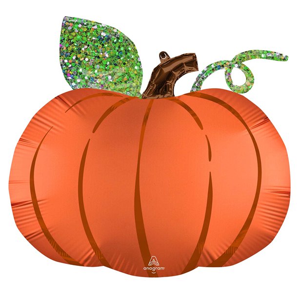 Satin Pumpkin SuperShape Balloon - 25" Foil