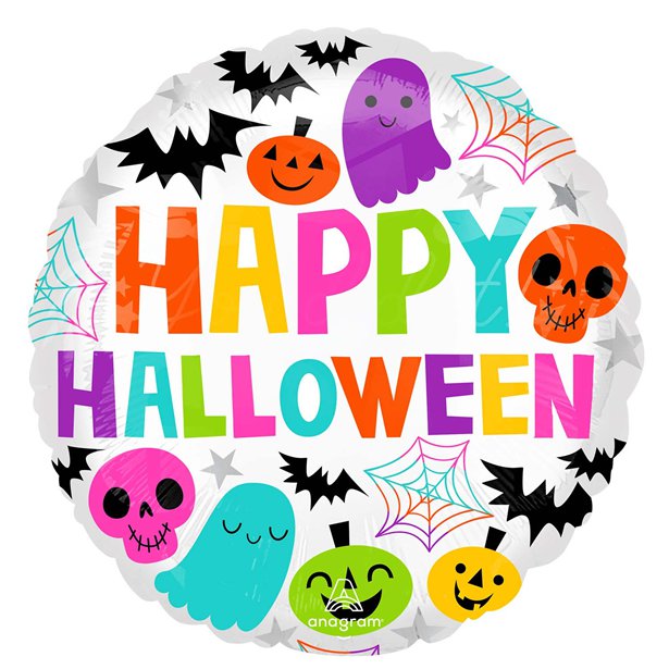 Happy Halloween Cute Foil Balloon - 18"