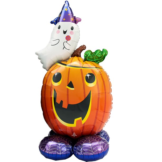 Pumpkin & Ghost Airloonz Balloon - 56" – product image 1