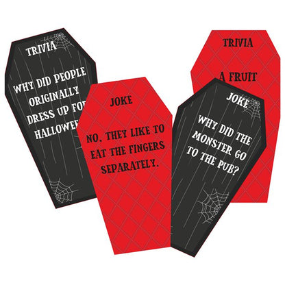 Adult Halloween Joke & Trivia Cards
