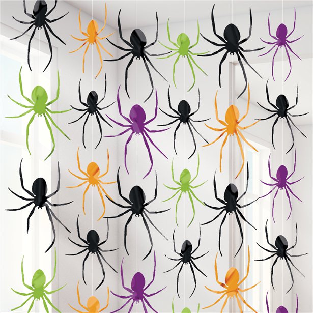 Halloween Spider String Decoration - 2m (6pk) – product image 1