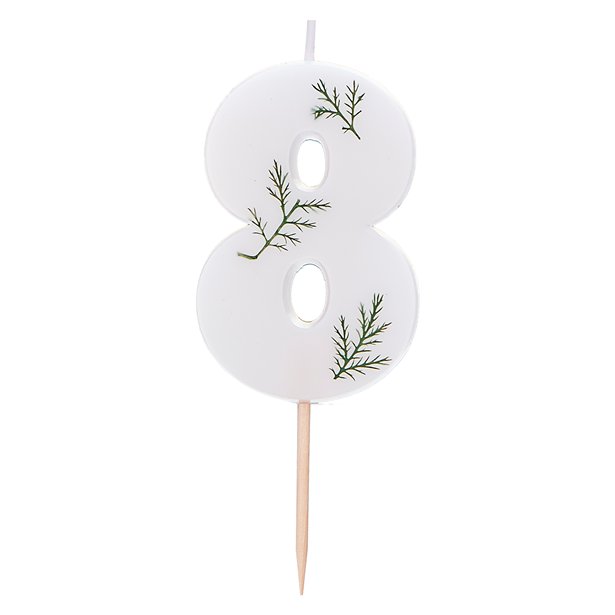 Number 8 Leaf Foliage Candle