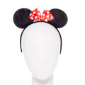 Mouse Ears & Red Bow Headband – product image 1