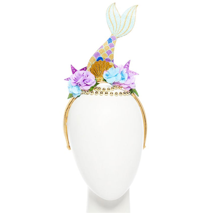 Glitter Floral Mermaid Headband – product image 1
