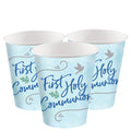 Blue First Communion Paper Cups - 250ml (8pk) – product image 1
