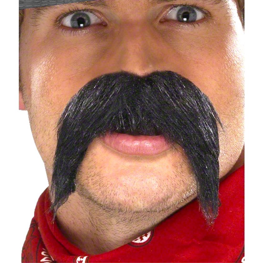Bigote Falso Mexicano Grande Y Tupido De 10 X 9 Cm – Autoadhesivo, Para Disfraces De Adultos Y Fiestas De Máscaras