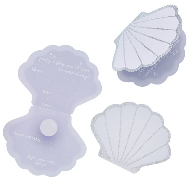 Shell Party Invitation Cards (10pk) – product image 1