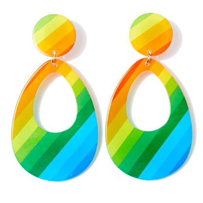 Teardrop Multi-Coloured Earrings