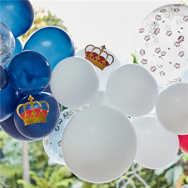 Royal Crown Balloon Arch - 65 Balloons – product image 1
