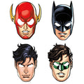 Justice League Card Masks (8pk) – product image 1