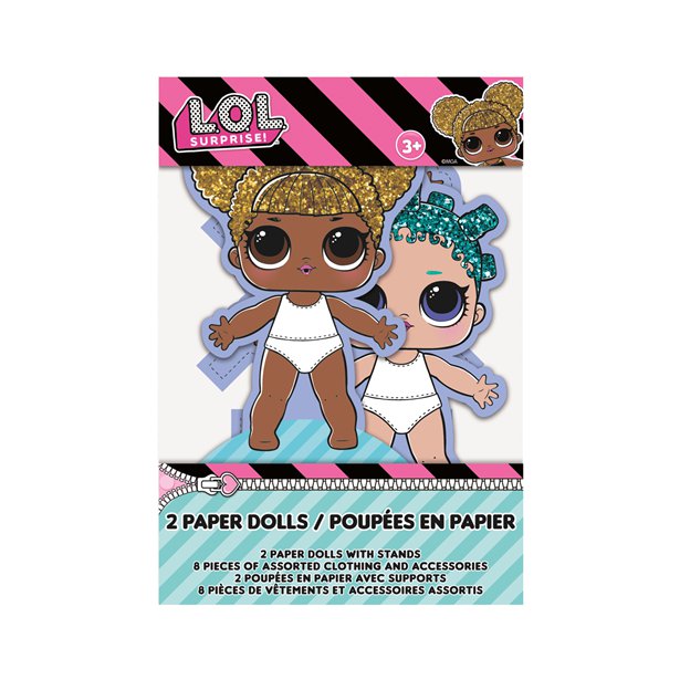 L.O.L Surprise Dress Up Paper Dolls (2pk)