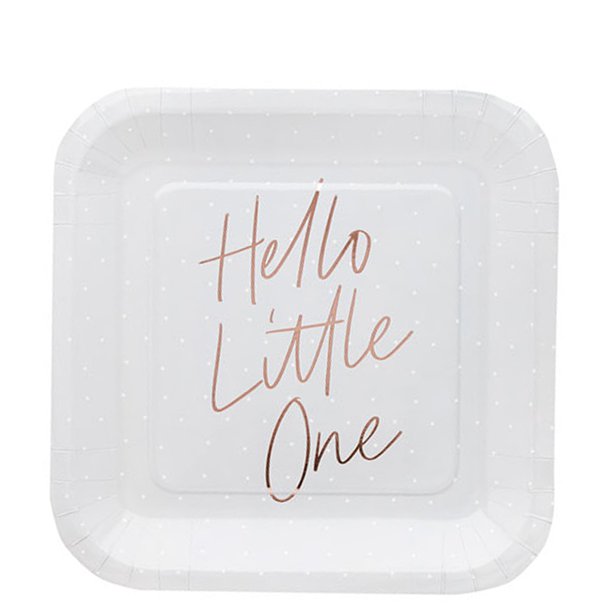 Hello Little One Paper Party Plates - 22.5cm (10pk) – product image 1