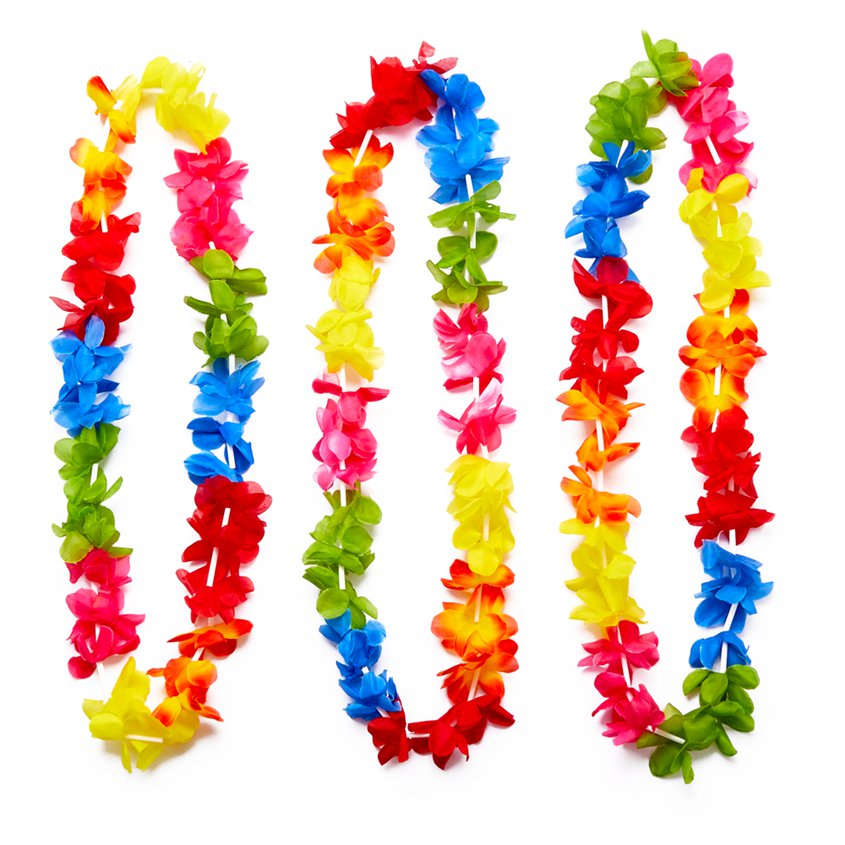 Multicoloured Hawaiian Leis - 25 Pack – product image 1