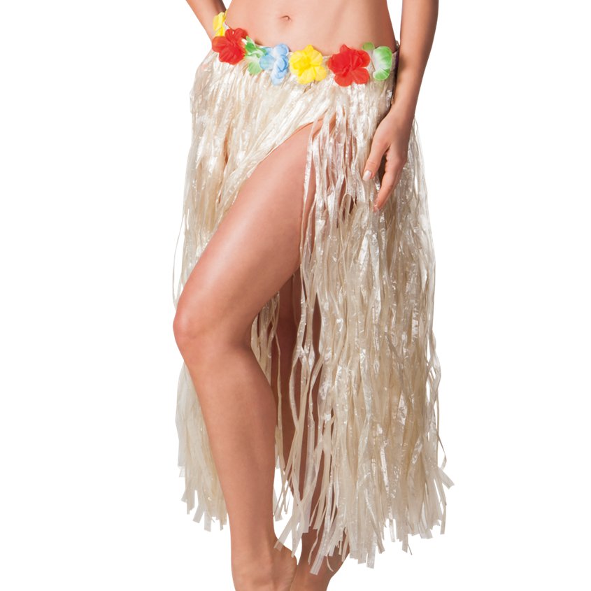 Natural Hawaiian Long Grass Skirt - Adult – product image 1