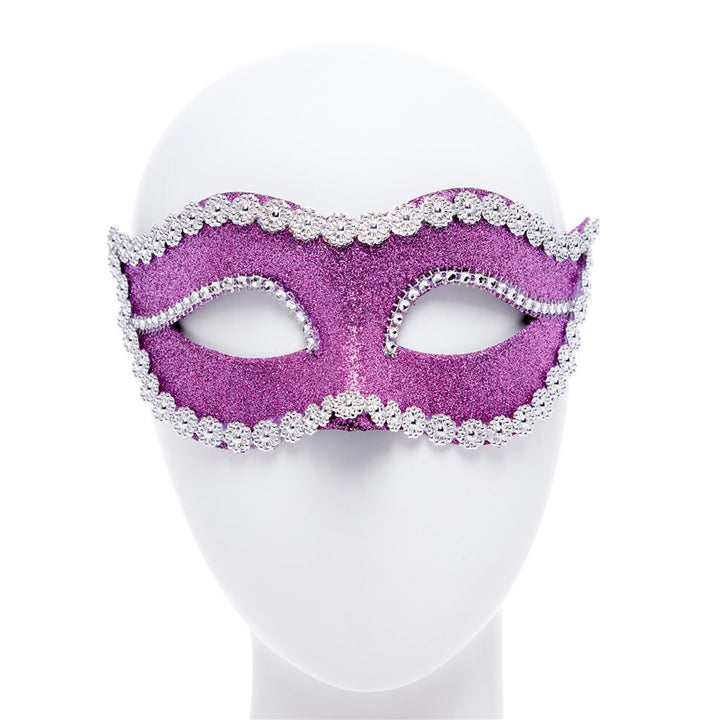 Pink Glitter Masquerade Mask – product image 1