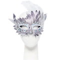 Silver Layered Masquerade Mask – product image 1