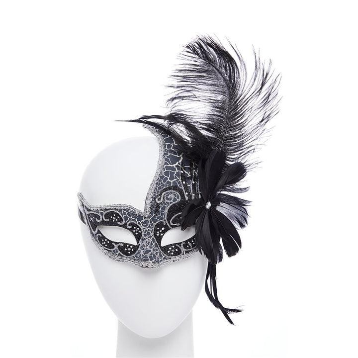 Dark Angel Black Masquerade Mask – product image 1