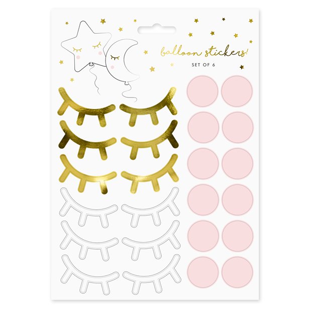 Lashes Cute Face Sticker Sheets (10pk) – product image 2