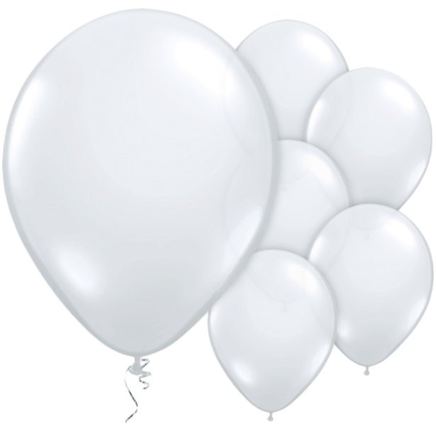 Diamond Clear Balloons - 11'' Latex (100pk)
