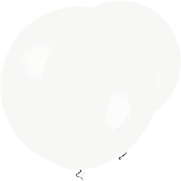 White Balloons - 17" Latex (50pk)