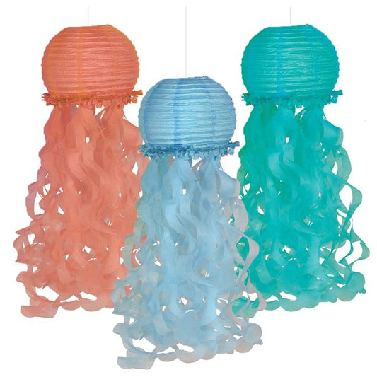 Mermaid Tales Jellyfish Lanterns - 89cm (3pk)