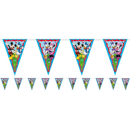 Mickey Rock The House Paper Flag Bunting - 2.3m