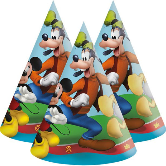 Mickey Rock The House Party Hats (6pk)