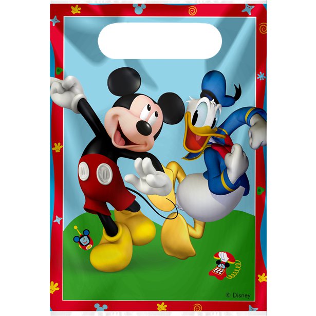 Mickey Rock The House Plastic Loot Bags (6pk)