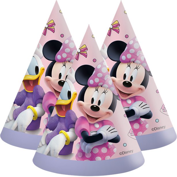 Minnie Mouse Junior Party Hats (6pk)