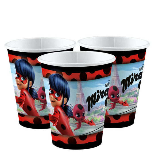 Miraculous Ladybug Paper Cups - 250ml (8pk)
