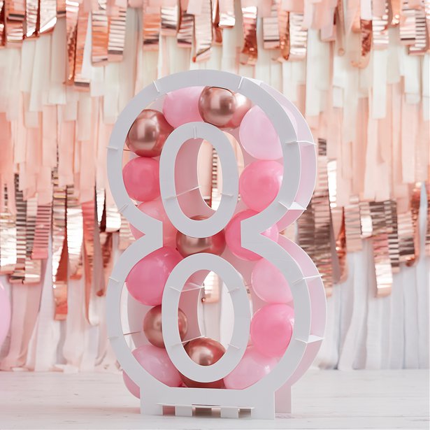 Balloon Mosaic Number Stand 8 – product image 1