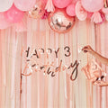 Mix It Up Rose Gold Customisable Age Birthday Paper Banner - 1.5m – product image 1