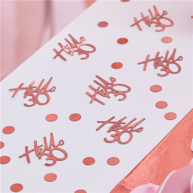 30th Rose Gold Birthday Confetti – product image 1
